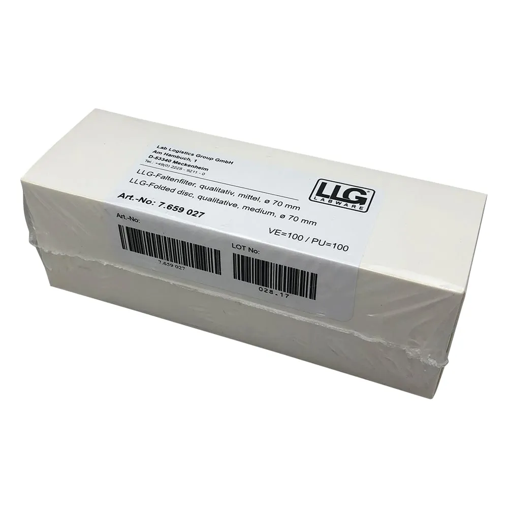 3-8256-01 Folding Qualitative Filter Paper φ70mm/100 Pieces: 7659027