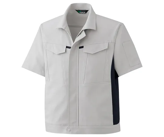 65-1291-79 Work Clothes, Unisex Short Sleeve Jumper Silver Gray SSS GS691-UE-SSS GS691-UE-SSS