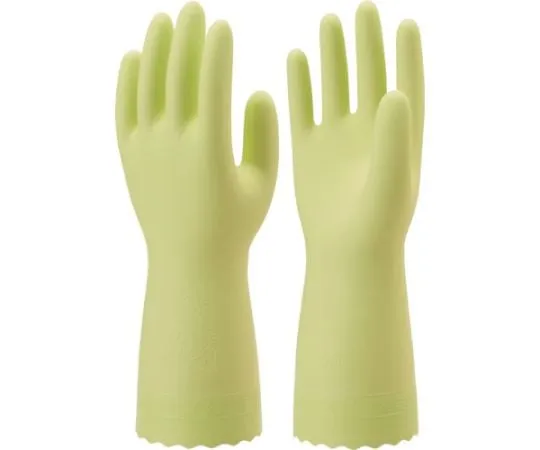 67-6858-47 PVC Gloves Nice Hand Mew Thin Green L Size NHMIU-LG