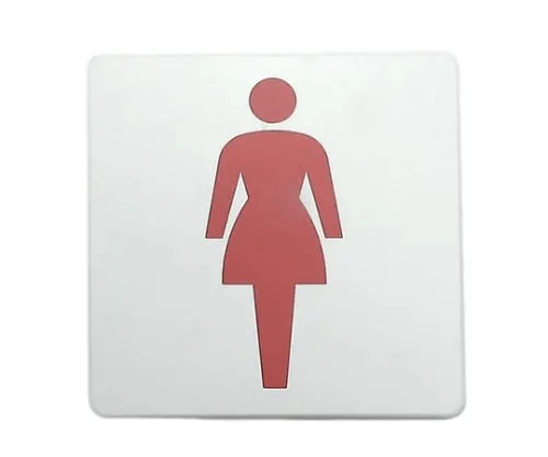 61-7419-46 100 x 100mm White Woman Mark Red SAB1015-2