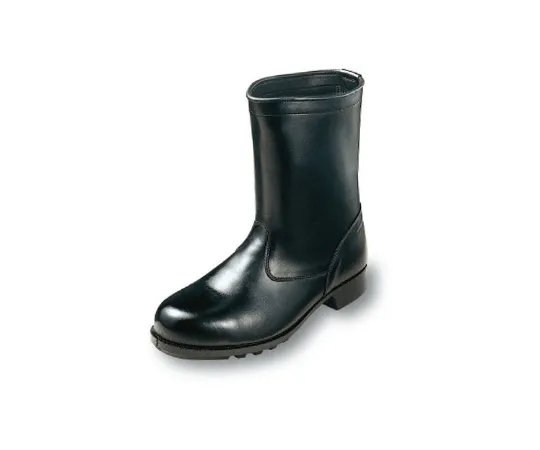 64-6539-78 Water-Resistant Oil-Resistant Chemical-Resistant Half Boots Black 23.5 cm AGS311
