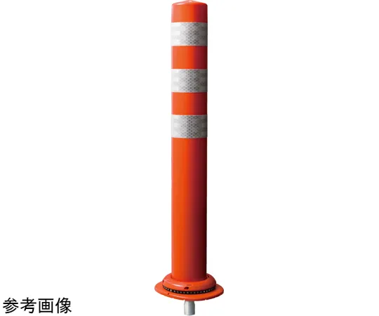 65-8896-79 Lane Separator Pole Cone CITY R1 Single Leg (Small Hole) H400mm Red PCCTR-40RW-F