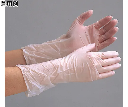 67-6632-55 Clean Room PVC Gloves Powder Free (100 Pieces x 10 Bags) Belte 2000 S VERTE-2000-S