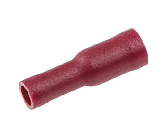 63-4896-48 RS PRO Insulated Female Crimp Bullet Connector, 0.5mm² to 1.5mm², 22AWG to 16AWG, 4mm Bullet diameter, Red 624-1241