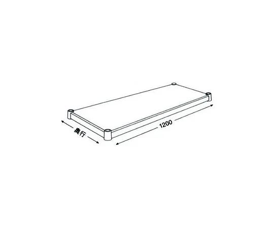 63-2826-98　［Discontinued］Home Erector Wood Shelf W 1200 x D 350 mm White