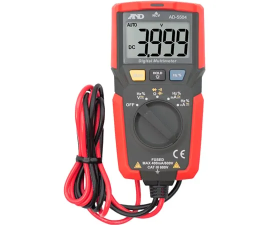 65-3904-52 Digital multimeter with test lead storage space AD-5504