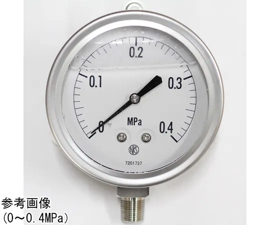 65-4322-35 Pressure Gauge with Glycerin (100Φ) 0.4 MPa GV42-283