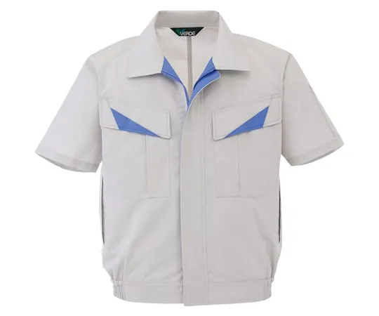 65-1278-96 Work Clothes, Wind-Free Male/Female Pair Short Sleeve Blouson Silver Gray SS GS621-UE-SS GS621-UE-SS