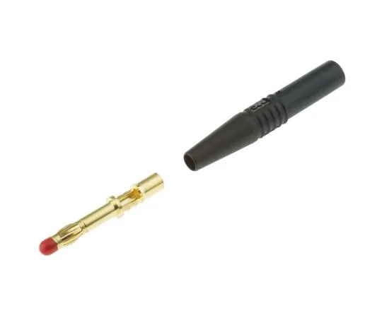 63-4751-03 Black Male Banana Plug Solder 1kV 22.2260-21 22.1025