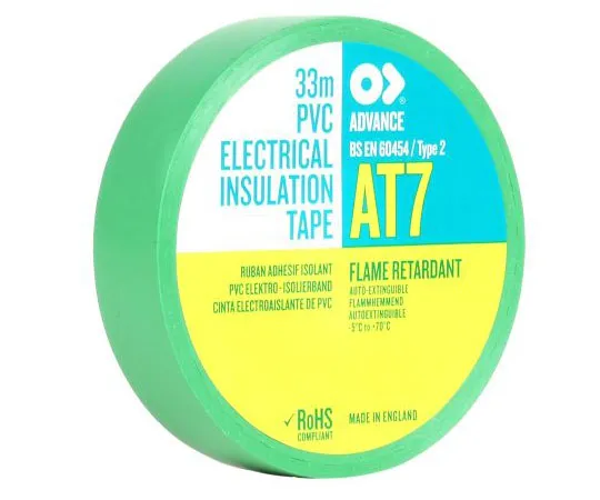 63-4737-96 Advance Tapes Green Electrical Tape, 19mm x 33m 193882