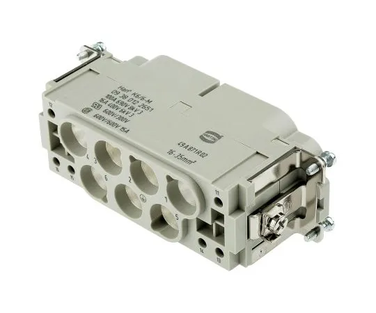63-4760-34 Han K Series size 24 B Connector Insert, Male, 13 Way, 100A, 690 V 9380122651