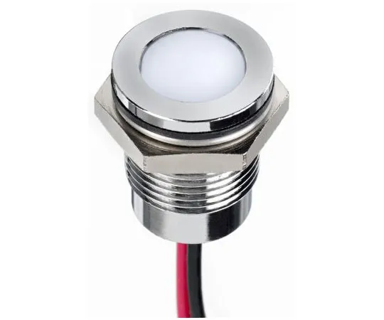 63-4683-68 RS PRO White Indicator, 24 V dc, 14mm Mounting Hole Size, Lead Wires Termination, IP67 130-2263