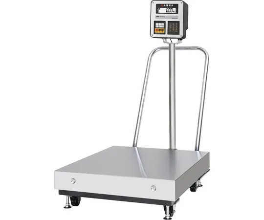 65-8891-24 Essential Safety Explosion-Proof Large Platform Scale HW-CEP (Large) Series Hail Volume 300 kg x Minimum Display 0.05 kg with Handle and Caster General Calibration HW300KCEPB-JA-00A00