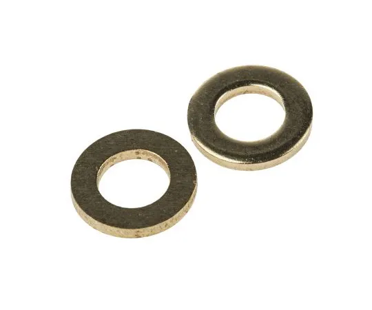 63-4817-12 Brass Plain Washer, 1.6mm Thickness, M6 483-2621