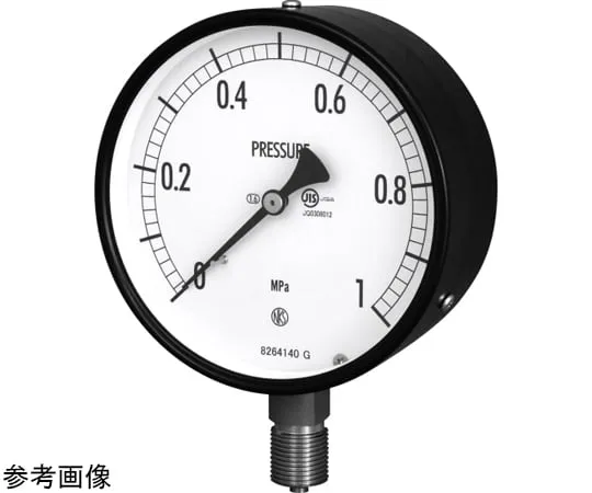 69-3913-89 φ150 Pressure Gauge JIS Compatible Regular Pressure Gauge AG10 General G1/2B B Frame (Mounting Hole) AG10-241-0.1-0.1MPA