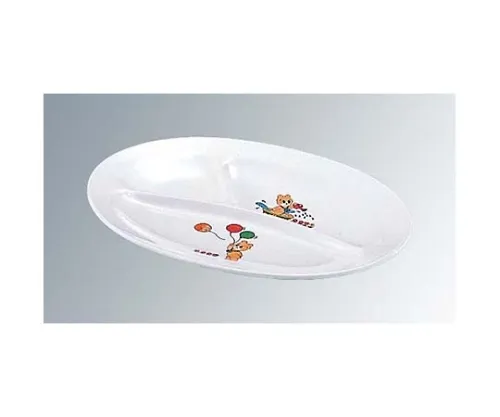 61-6837-87 Melamine Children's Dishes Oval Lunch Plate (Small) KF-12 5448700