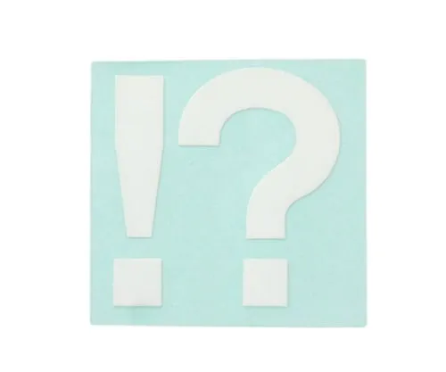 61-7426-63 Character Seal White !? CL30W-18