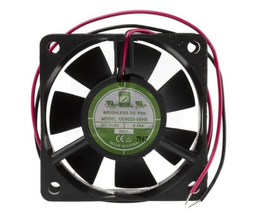 63-4691-34 RS PRO Axial Fan, 60 x 60 x 25mm, 23cfm, 1.4W, 5 V dc, IP55 144-4123