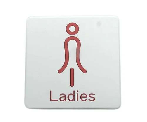 61-7419-42 80 x 80mm White Ladies Red SAB812-2