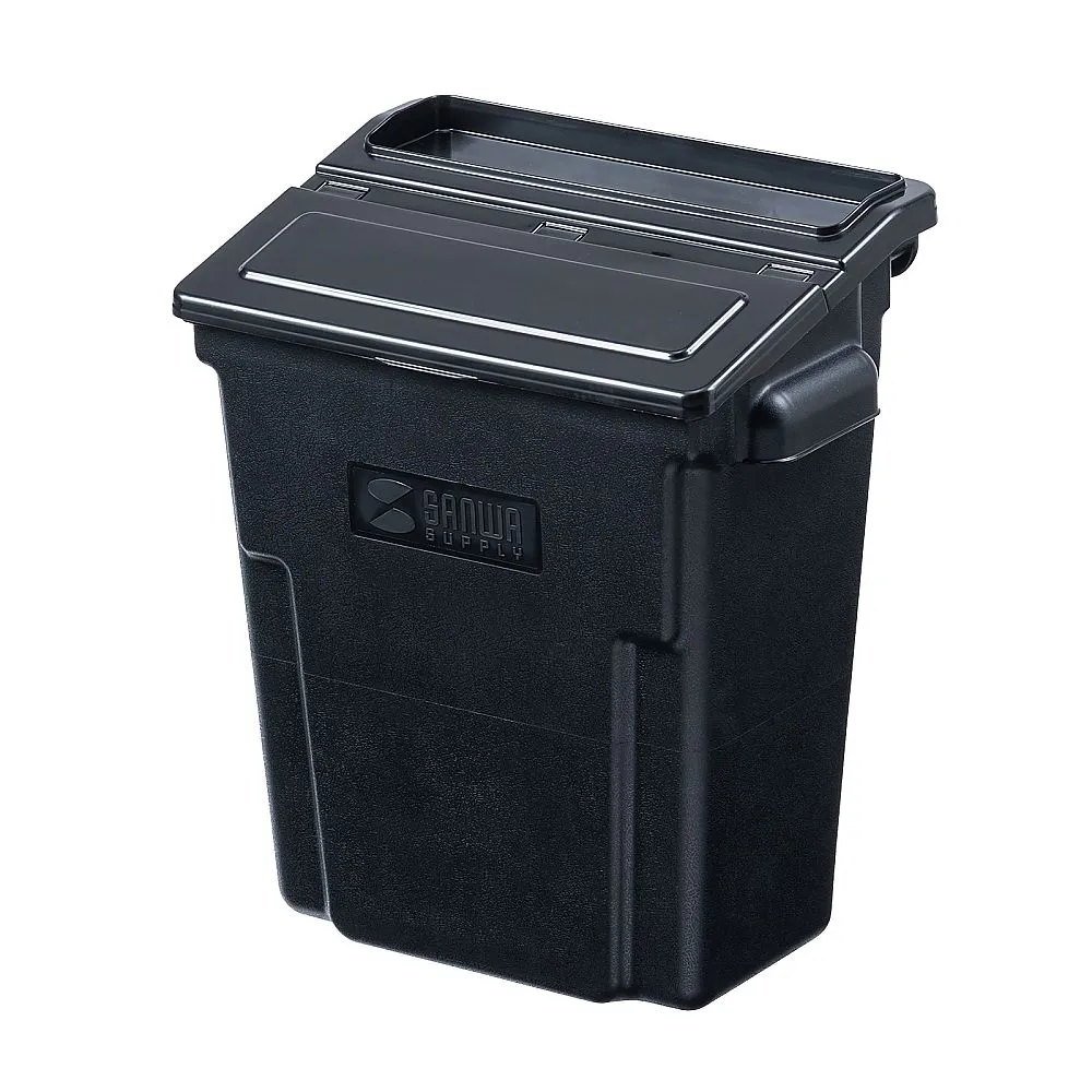 68-0710-34 Side Box with Lid for 3-Level Wagon Large Black CART-FA3ST1BK