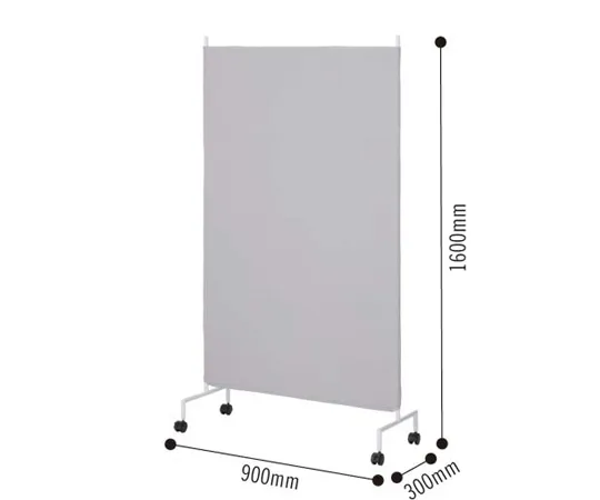 64-9362-29　［Discontinued］Simple Panel Caster Leg Width 900 Gray　42386247