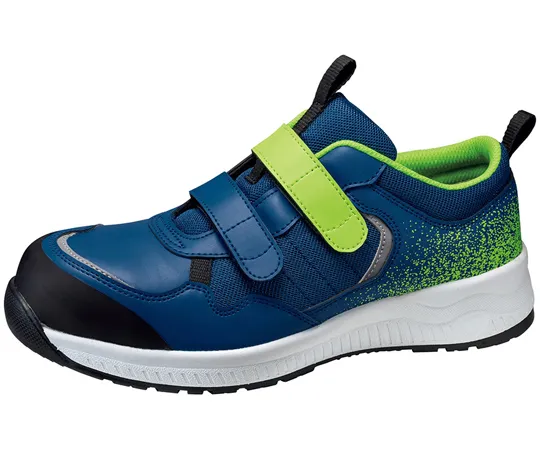 67-6620-88 JSAA Class A Certified Active Safety Work Sneakers AS-05 Slim Design (Width EE) Navy/Lime 21.0 cm AS-05NVLM-21.0