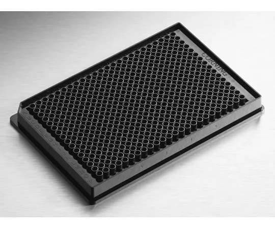 65-3961-84 Low Volume Solid Plate 384 Well Black Flat Bottom Untreated Barcode w/Non-Sterile Lid 10 pcs x 5 Packs 3821BC
