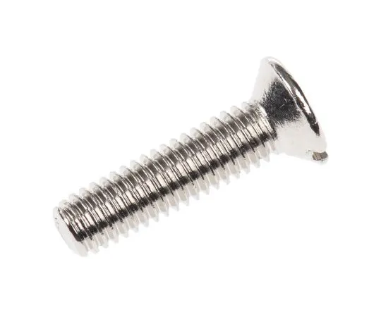 63-4816-38 RS Pro, M3 Countersunk Head, 12mm Brass Slot Nickel Plated0.5 482-9192