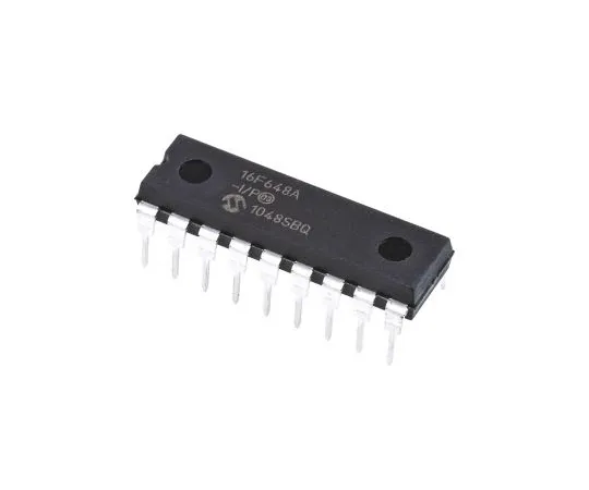 63-4895-67 Microchip PIC16F648A-I/P, 8bit PIC Microcontroller, 20MHz, 4096 x 14 words, 256 B Flash, 18-Pin PDIP PIC16F648A-I/P
