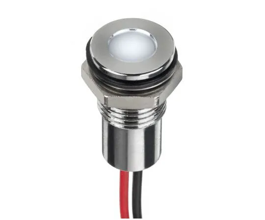 63-4684-76 RS PRO White Indicator, 12 V dc, 8mm Mounting Hole Size, Lead Wires Termination, IP67 132-9122