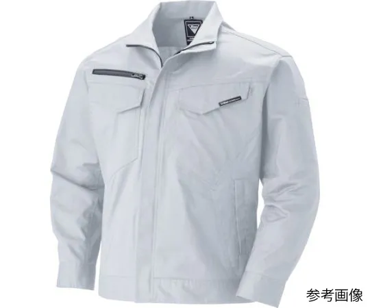 65-8384-36 Long Sleeve Blouson Silver Gray 3L 1694-22-3L