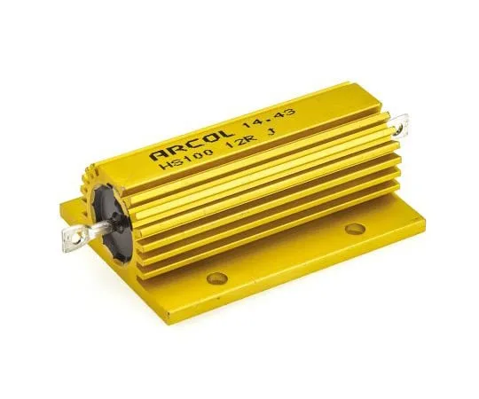 63-4746-58 Arcol HS100 Series Aluminium Ho***d Axial Wire Wound Panel Mount Resistor, 12Ω ±5% 100W HS100 12R J