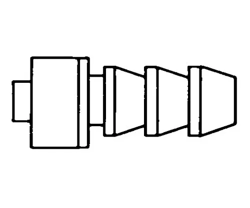 61-0190-57 1/4In. HB To M Luer Lock Nickel/Chrome Plated 1/Pk 1PK XX3002564