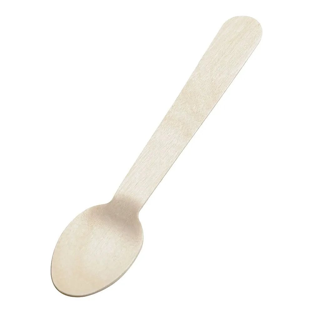 65-3874-75 Disposable Wooden Spoon (100 Pieces) 140 mm WS-140