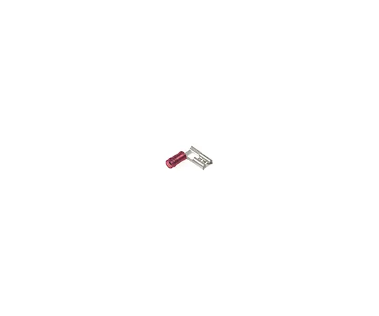 63-4688-23 TE Connectivity PIDG FASTON .250 Series Insulated Crimp Flag Terminal, 0.3mm² to 1mm², 22AWG to 18AWG, Red, Tin Plated 156667-1
