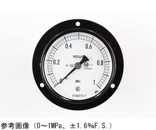 65-4274-93 Normal Pressure Gauge (Φ75) Embedded D Frame (Mounting Hole) for Steam 0.1 MPa AC15-231