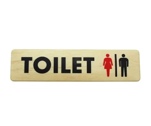 61-7419-67 180 x 45mm Grain TOILET Woman Man Mark MAB1844-1