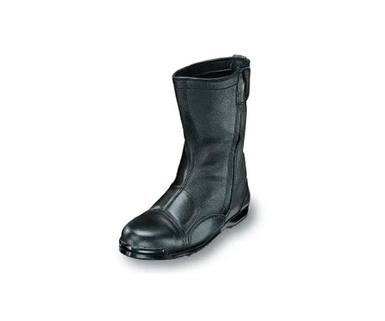 64-6538-65　［Discontinued］High-Place Work Half Boots Zipper Black 23.5 cm　605-