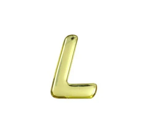 61-7427-04 Gold Metal Characters L 35mm x 1mm GM35-L
