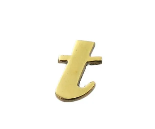 61-7430-96 Brass Gold Characters Small Characters T QS20-T