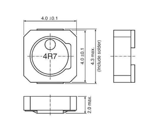 63-4891-60 TDK VLCF Series Shielded Wire-wound SMD Inductor 10 μH ±20% Wire-Wound 1.22A Idc VLCF4020T-100MR85