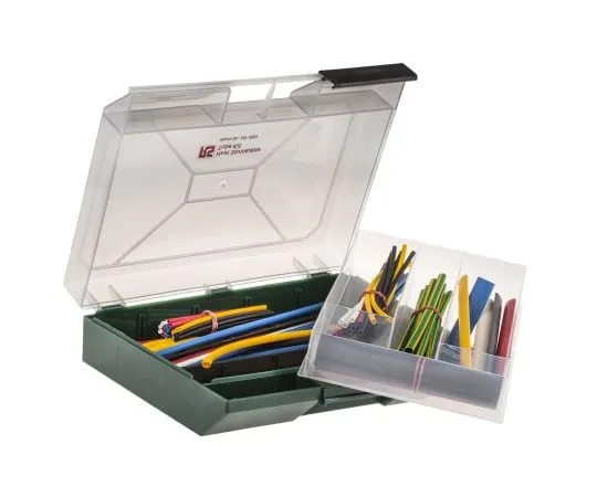 63-4784-08 RS Pro Black, Blue, Green/Yellow, Red, White Halogen Free Heat Shrink Tubing Kit 2.4 mm, 3.2 mm, 4.8 mm, 6.4 mm, 9.5 397-4263