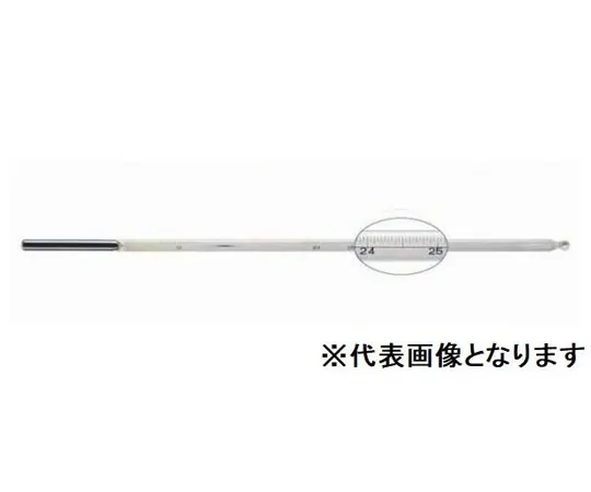 67-8068-90 JIS Standard Thermometer SFV-1 19~27 (0.1) L270~280 with Inspection Report JC-2501-S