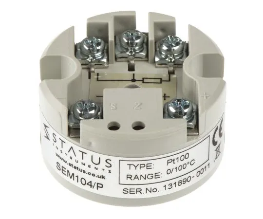 63-4773-58 PT100 Temperature Transmitter, 10 → 30 V dc, 0 → +70 °C 363-0216