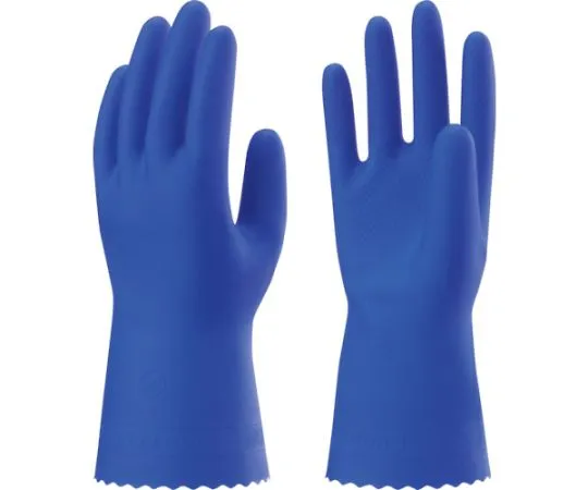 67-6859-12　［Discontinued］PVC Gloves No152 Taflex Blue M Size　NO152-M