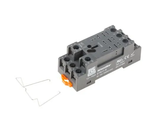 63-4665-74 RS PRO Relay Socket for *** with RS PRO RKL Relays 3PDT 11 Pin, DIN Rail, 300V 121-7826