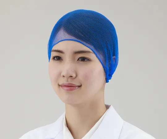2-3246-01　［Discontinued］Plus Metal Hair Net 100 Pieces Blue　440-T025-P01-X11