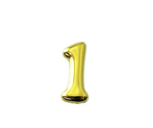 61-7420-97 Gold Characters Small Number 1 ABG15-1