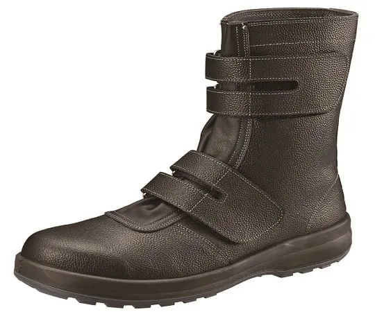 61-9693-26 Safety Shoes (Hook And Loop Fastener Type Long Laced Shoes) SS38 Black 23.5cm SS3823.5cm