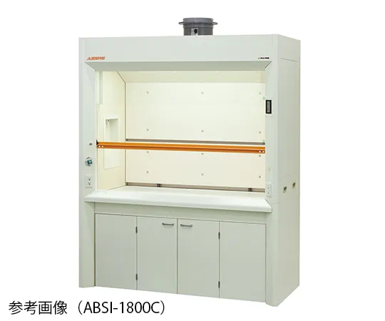 3-3950-11　［Discontinued］Fume Hood Standard (Ceramic top board with folding door) 1200 x 830 x 2250mm　ABSI-1200C